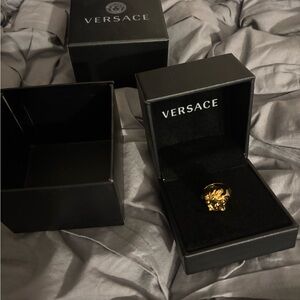 Versace Gold Medusa Ring